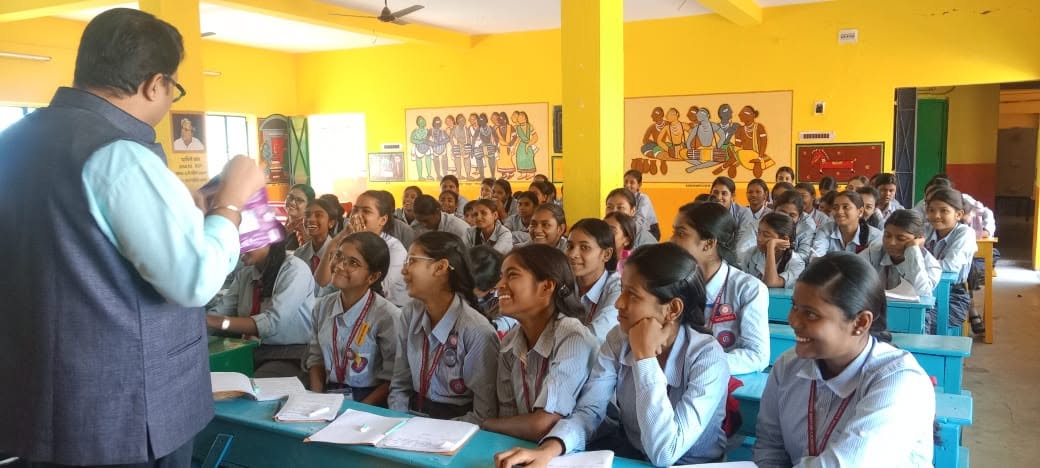 Interactive classroom emotional literacy session with school students