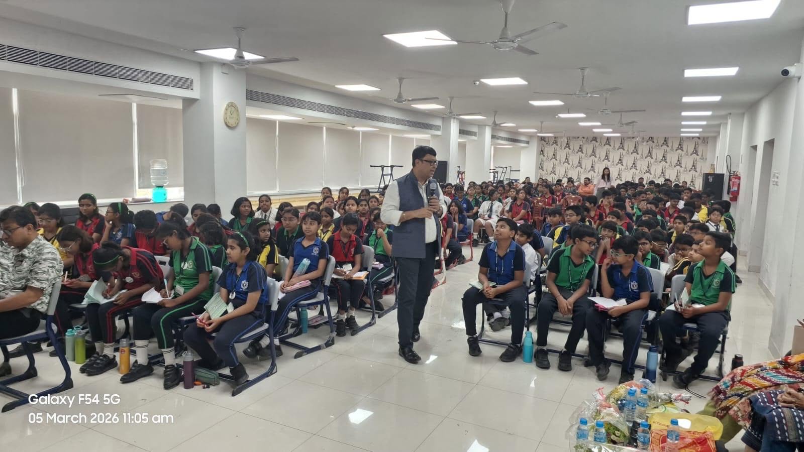 MindWell Club school assembly — emotional literacy session with students
